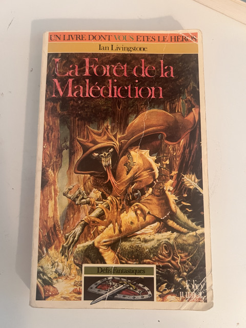 Cover of LA FORET DE LA MALEDICTION (DEFIS FANTASTIQUES 03)